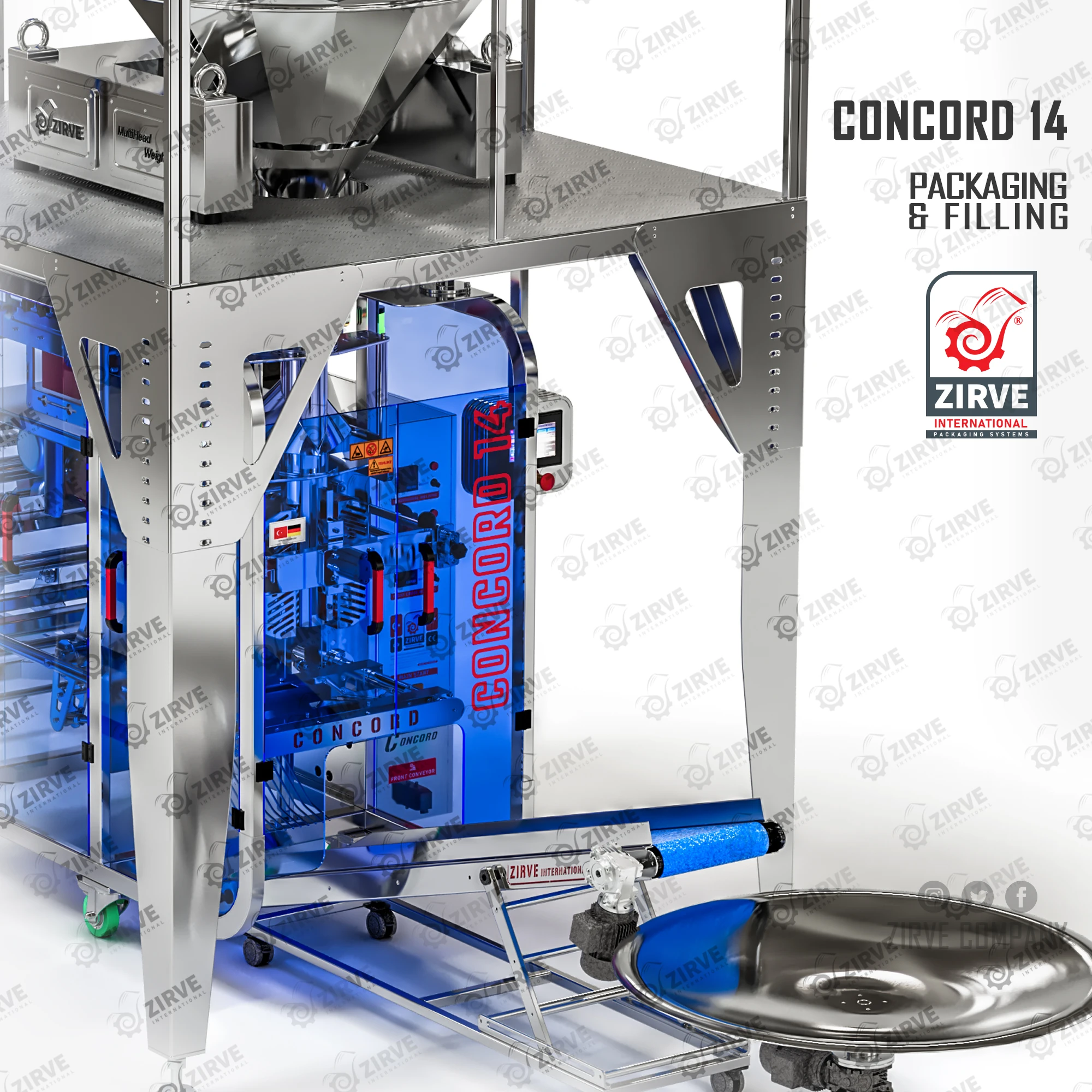 
Weight System Packaging Machine Full Stainless steel 