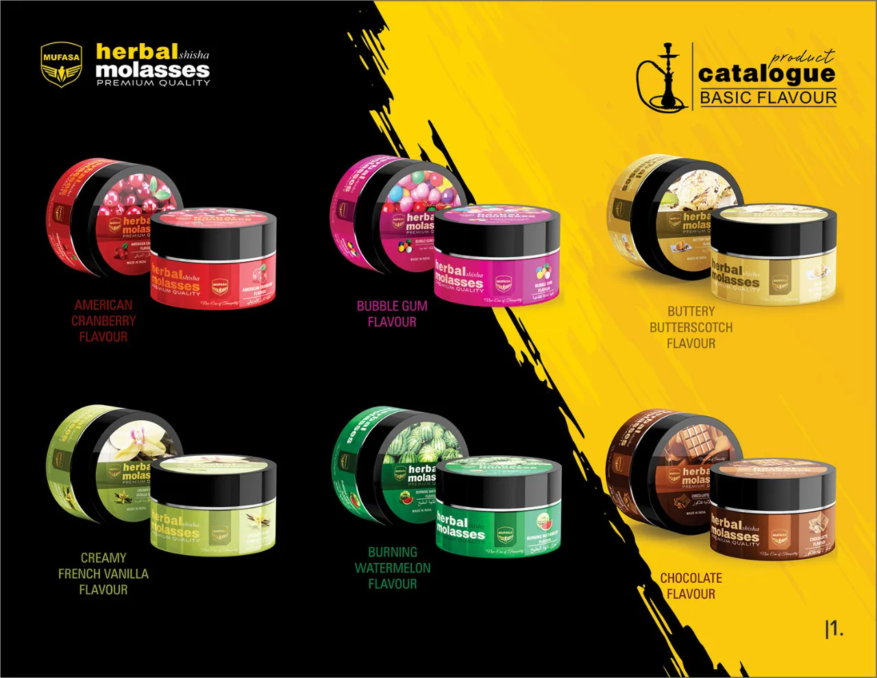 Premium Herbal Shisha Flavors made in India by Mufasa