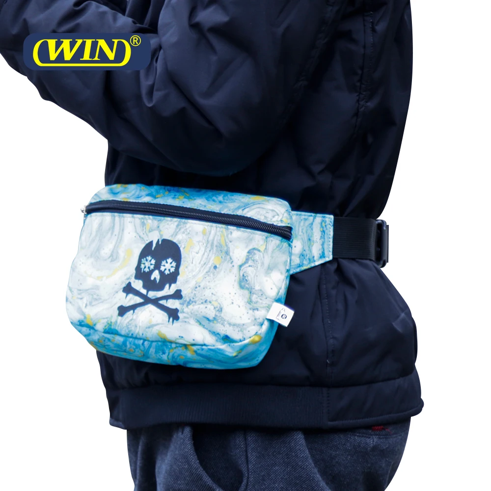 Outdoor Custom Logo RPET 600D Polyester Waist Bag