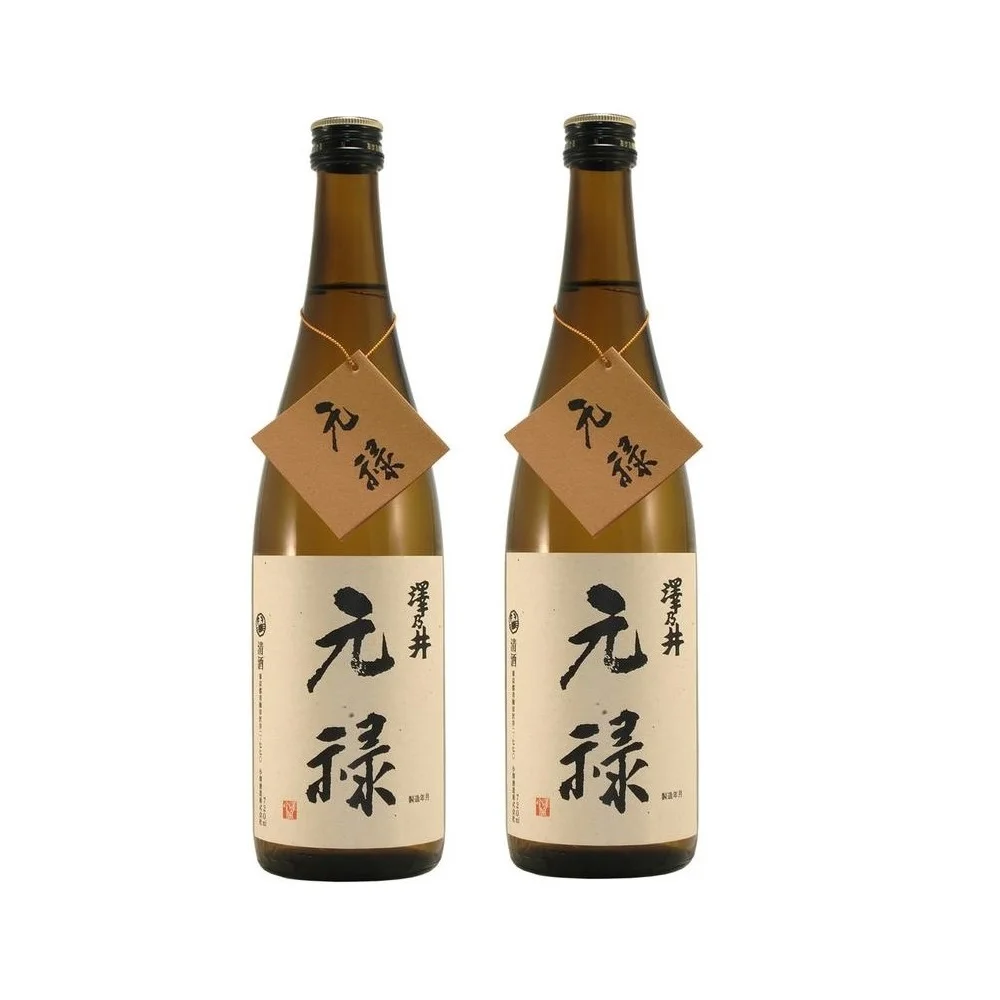 Best Seller Alcohol Beverage Sawanoi Genroku Junmai 720ml Japanese Sake Bottle origin from Japan sweet taste 15% alcohol content