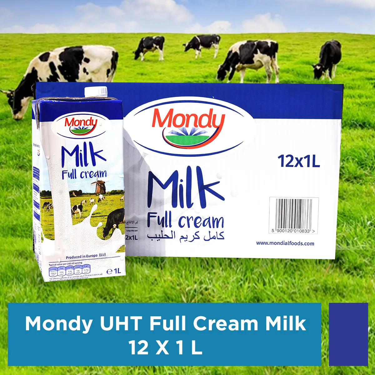 Молочный продукт длительного срока службы, 1 литр молока с кремом