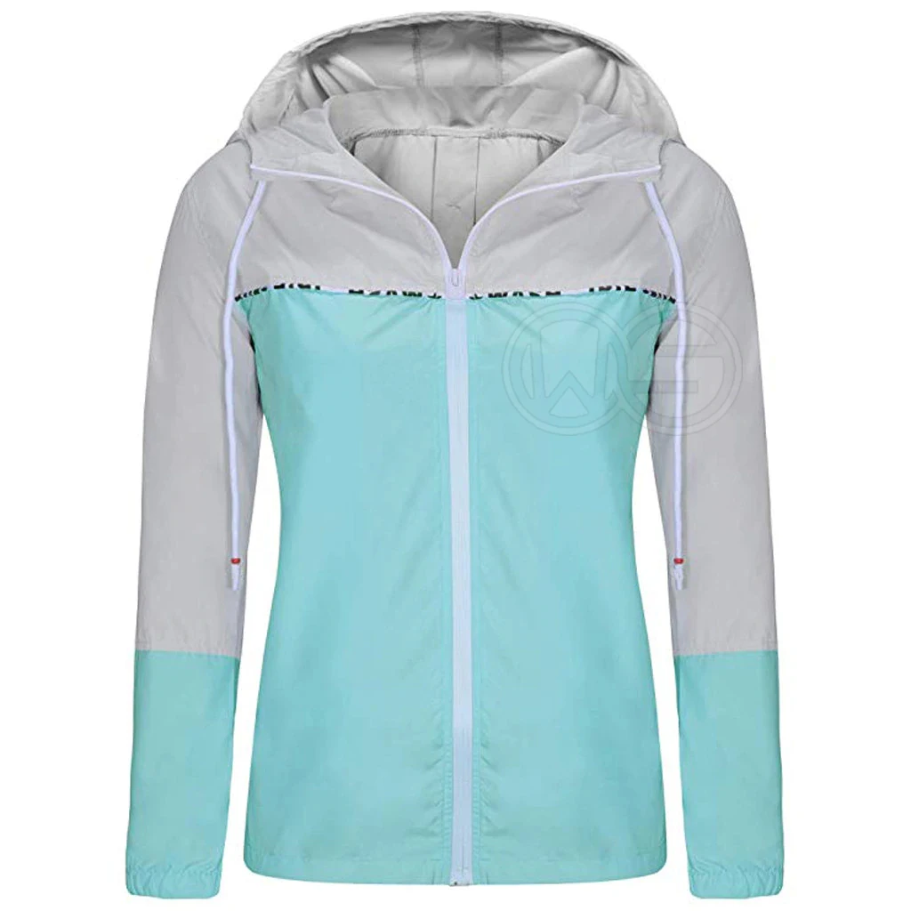 Куртка женская с капюшоном, ветровка в стиле пэчворк, толстовка, базовая верхняя одежда, разные цвета, весна-осень