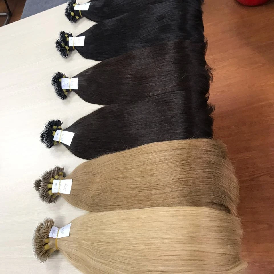 Nano ring hair extensions straight 100% Virgin Vietnamese Remy human hair in Apohair