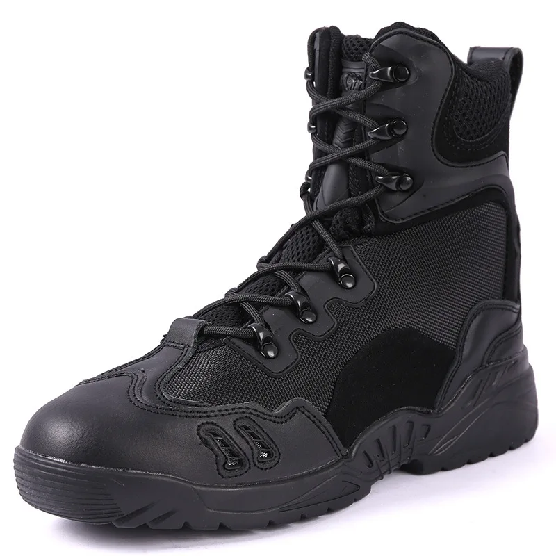 New Arrival Waterproof Professional Lightweight Black Hiking Boots