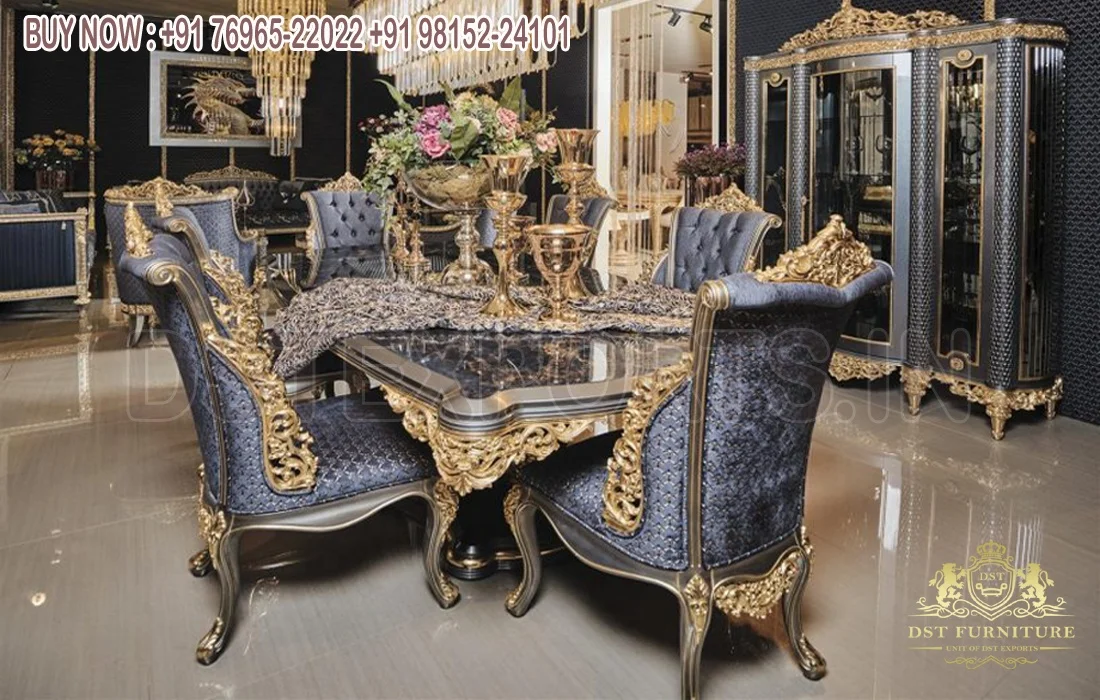 Современный дизайн высокоглянцевый Полированный обеденный стол набор стульев для обеденной комнаты в официальном стиле Обеденная Мебель из индийского тикового дерева