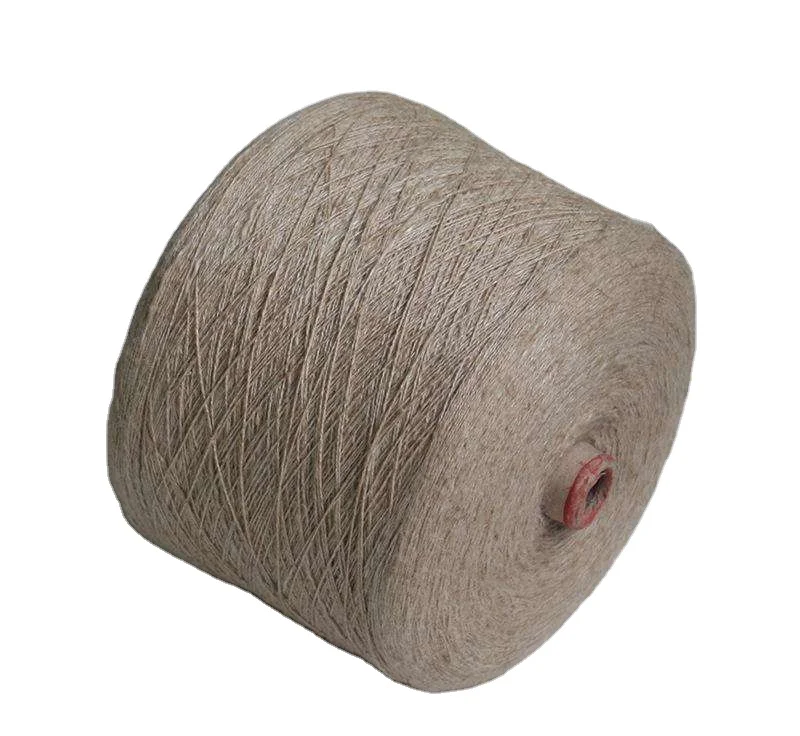 Yarn Factory Hot Selling Natural Fiber OE Linen Cotton 55/45 Knitting Yarn 10s-40s 1-10plys ard 1.1kg per cone