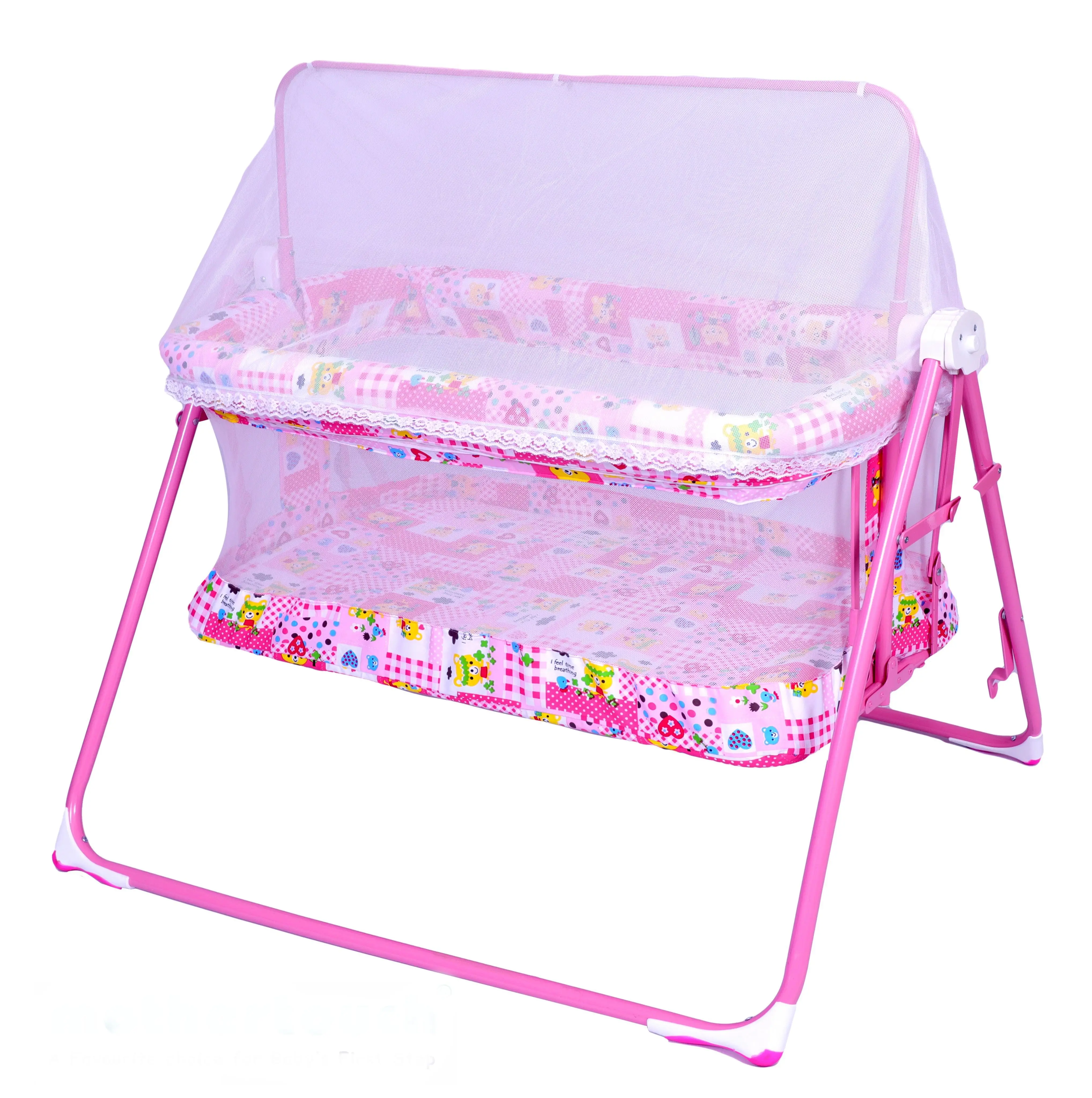 
 Новый новейший дизайн комби-колыбель розового цвета для малышей и детей  