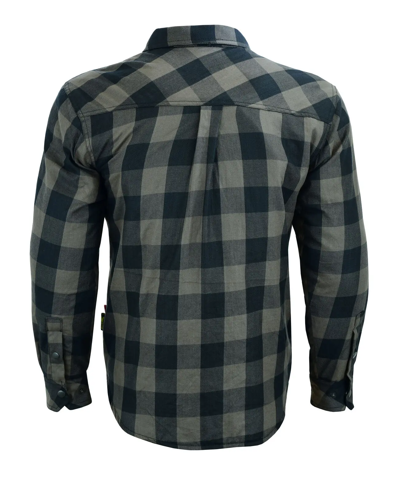Casual Flannel Shirt For Men Check Plaid  Unisex Causal Shirt CE Armor Back Shoulder Elbow Protector