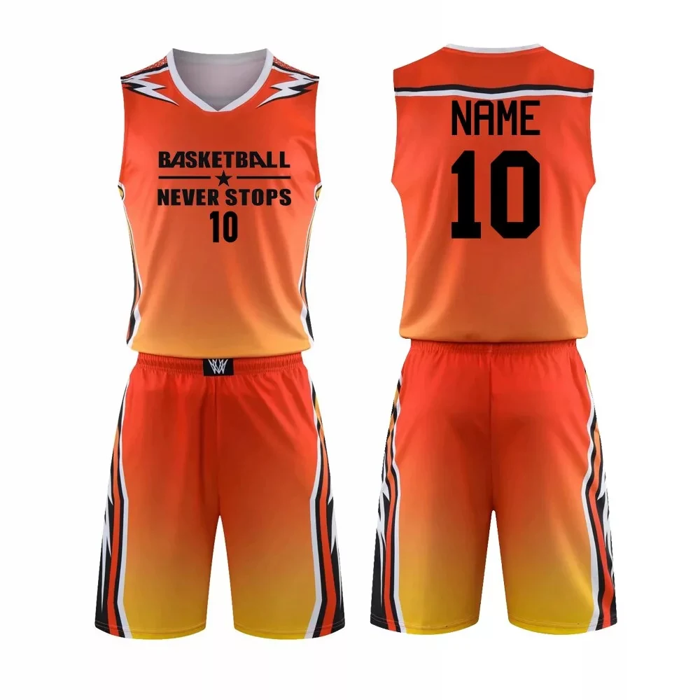High Customized Basketball Uniform Custom 2022 Jersey Basket ball Print Your Name And Number For Men Double-sided Jersey