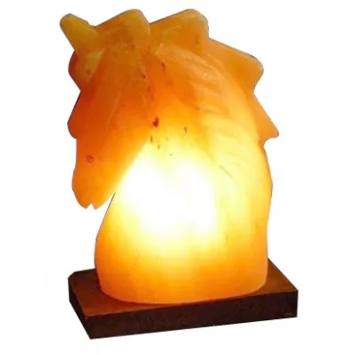 Himalayan Salt Animal with wooden engraving Crafted Lamps premium quality low price