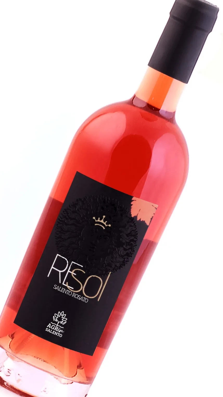 High Quality Italian Rose Wine Resol  Salento IGP aleatico 15 grade  750 ml glasses bottle 12 pieces for box