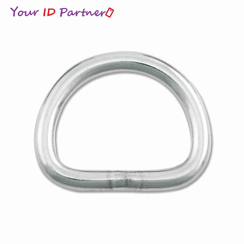 Welded D Rings Steel Stainless Steel Hardware Ring Metal Shiny Smooth Metal Accessories Hollow D Rings For Horse Halter or Other