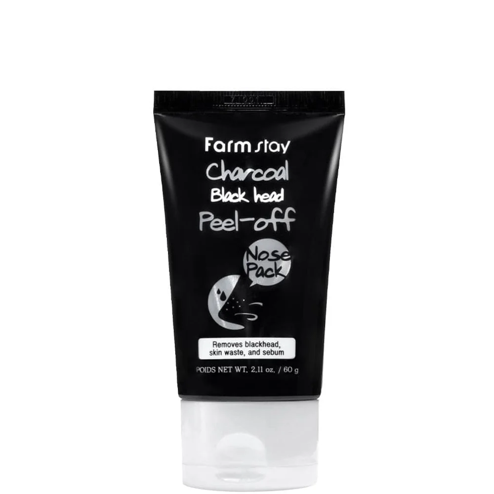 FARMSTAY CHARCOAL BLACK HEAD PEEL-OFF MASK PACK  - made in Korea Cosmetic