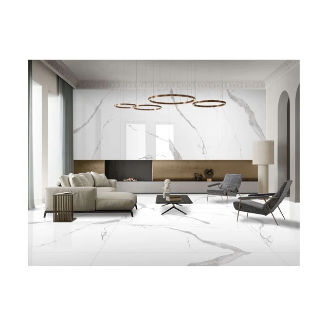 New Collection 1200x2400mm Polished Porcelain Floor Wall Tiles Modern Design for Interior Use Available at Wholesale Price India