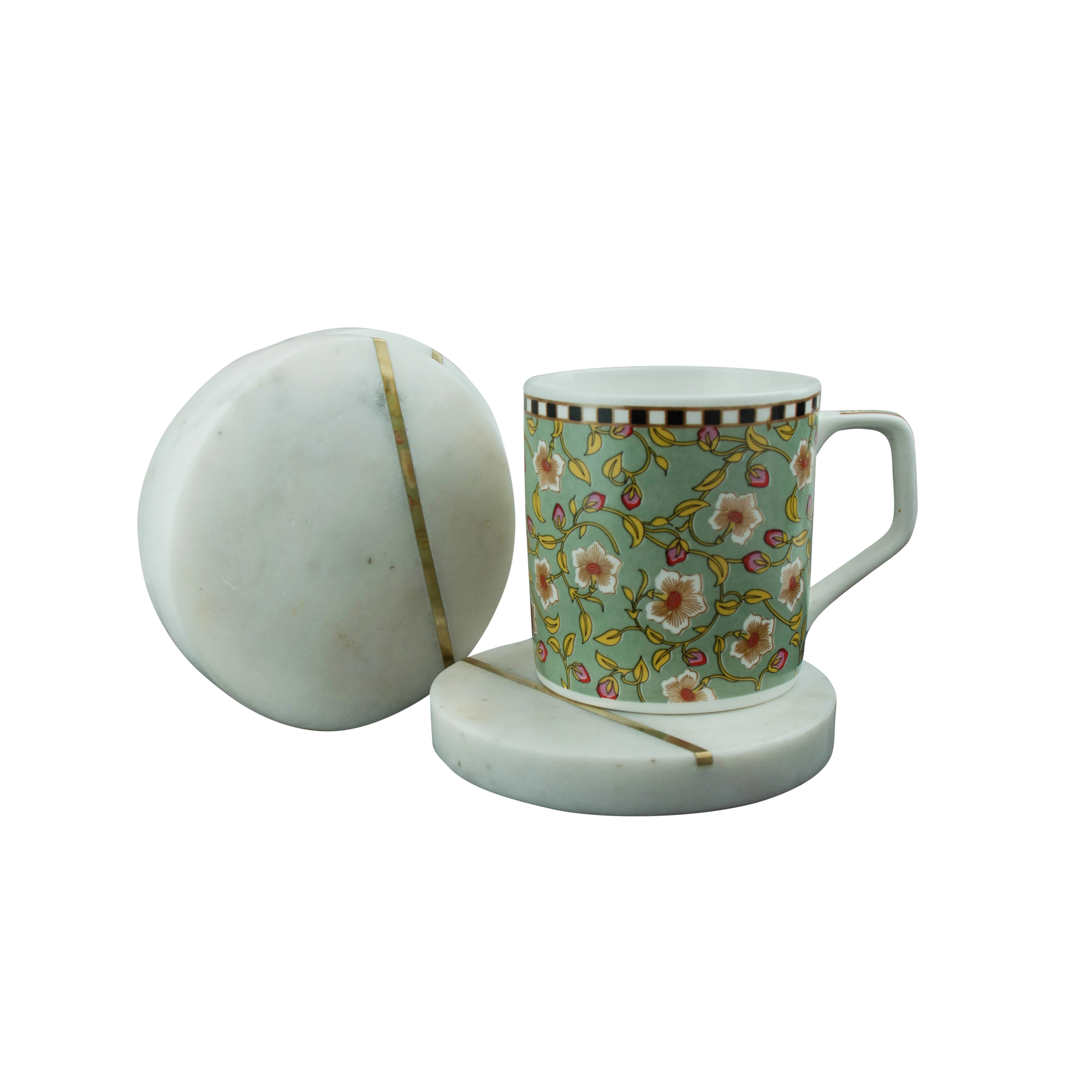 Набор подставок из белого мрамора/4