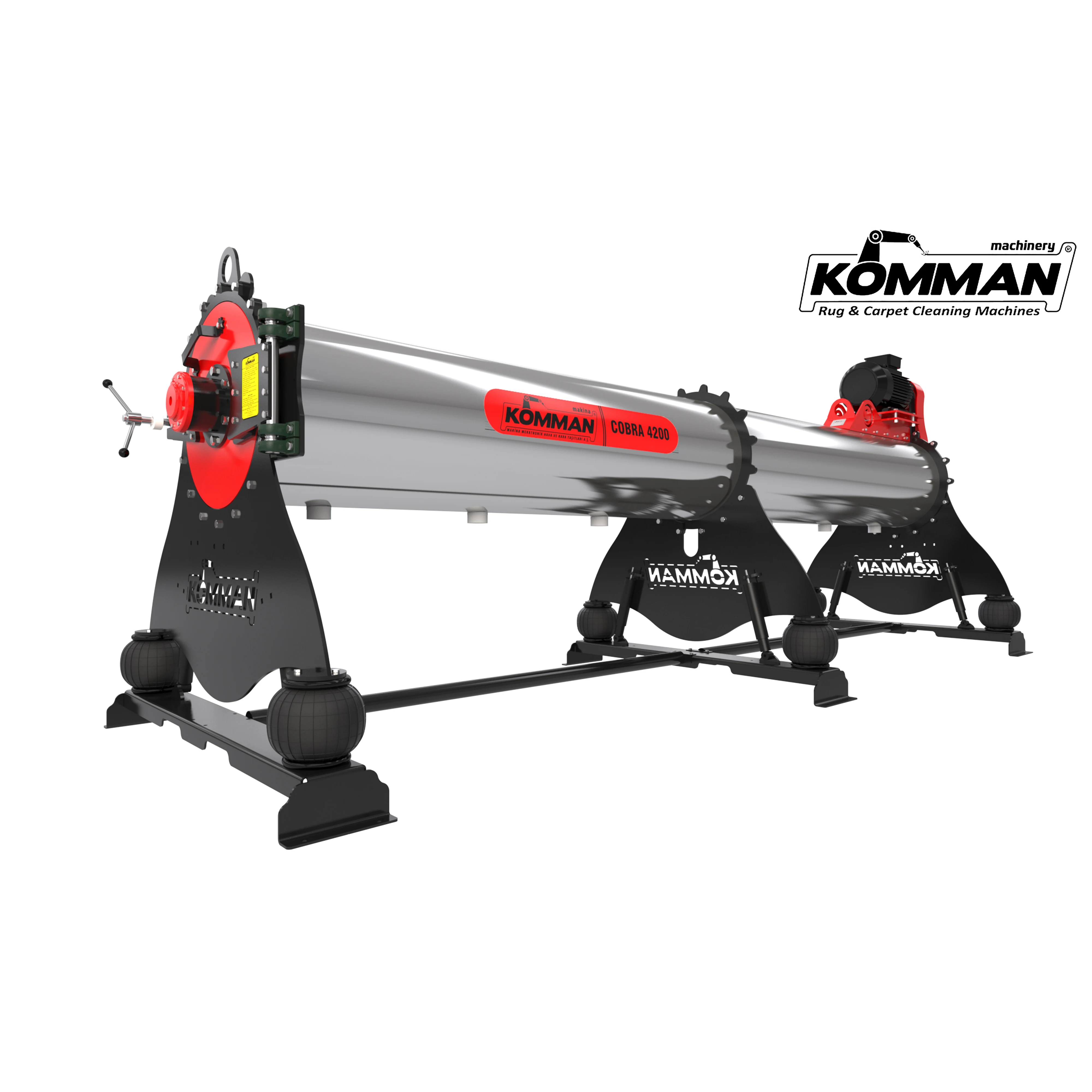 Industrial Carpet/Rug Wringing Machine -Automatic rug cleaner Length:4.20 m. - Inner drum caliber: 42mm