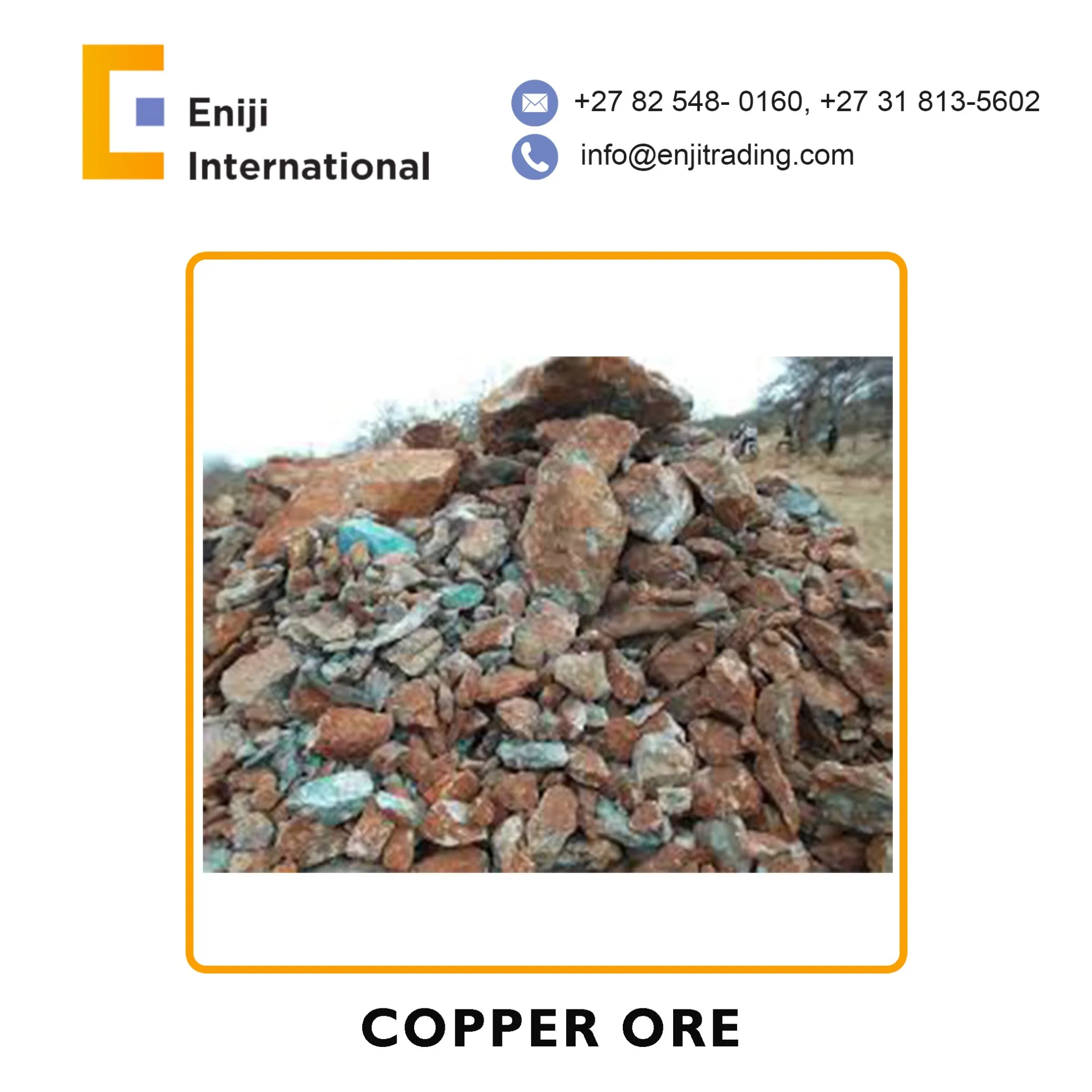 
Медная руда хорошего качества с высокой степенью чистоты 