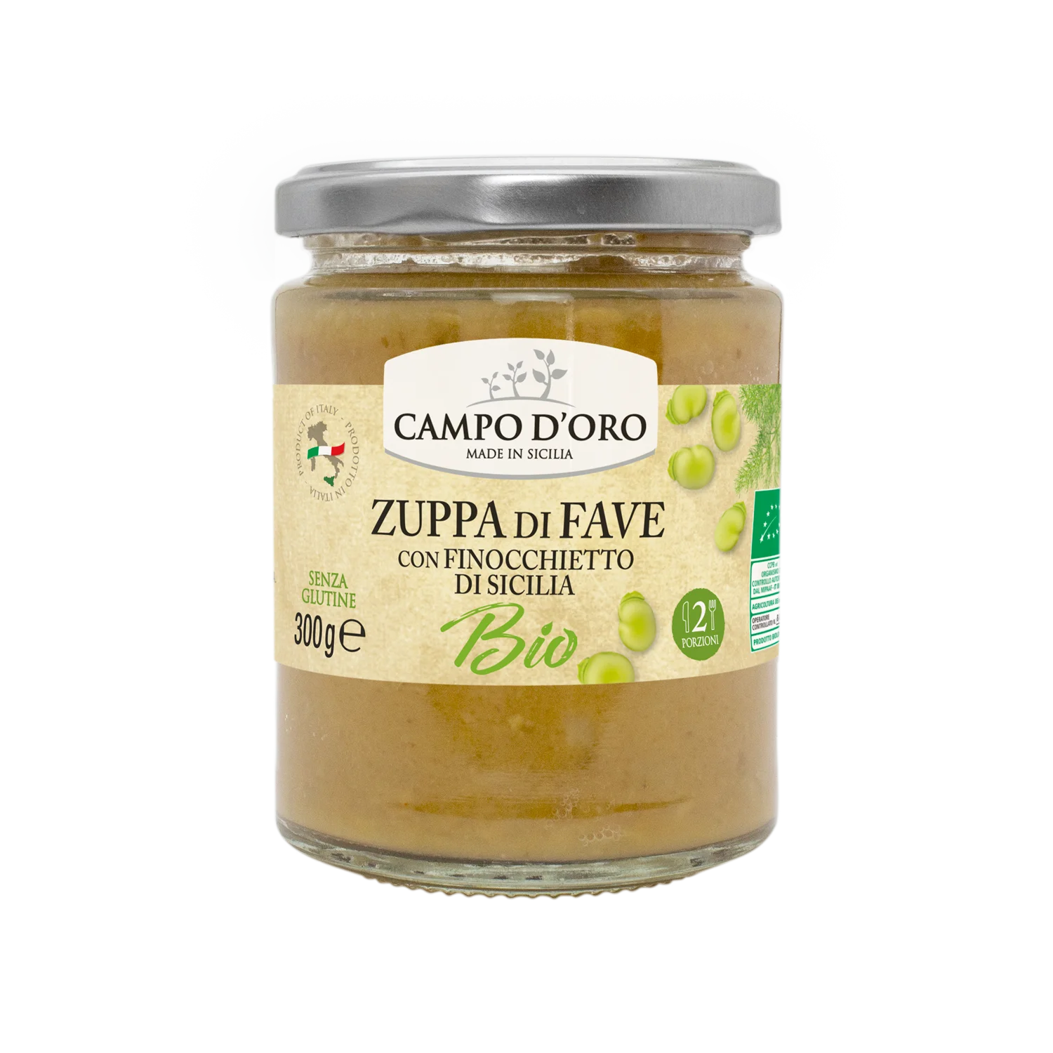 
Zuppa di Fave Biologica con Finocchietto di Sicilia 