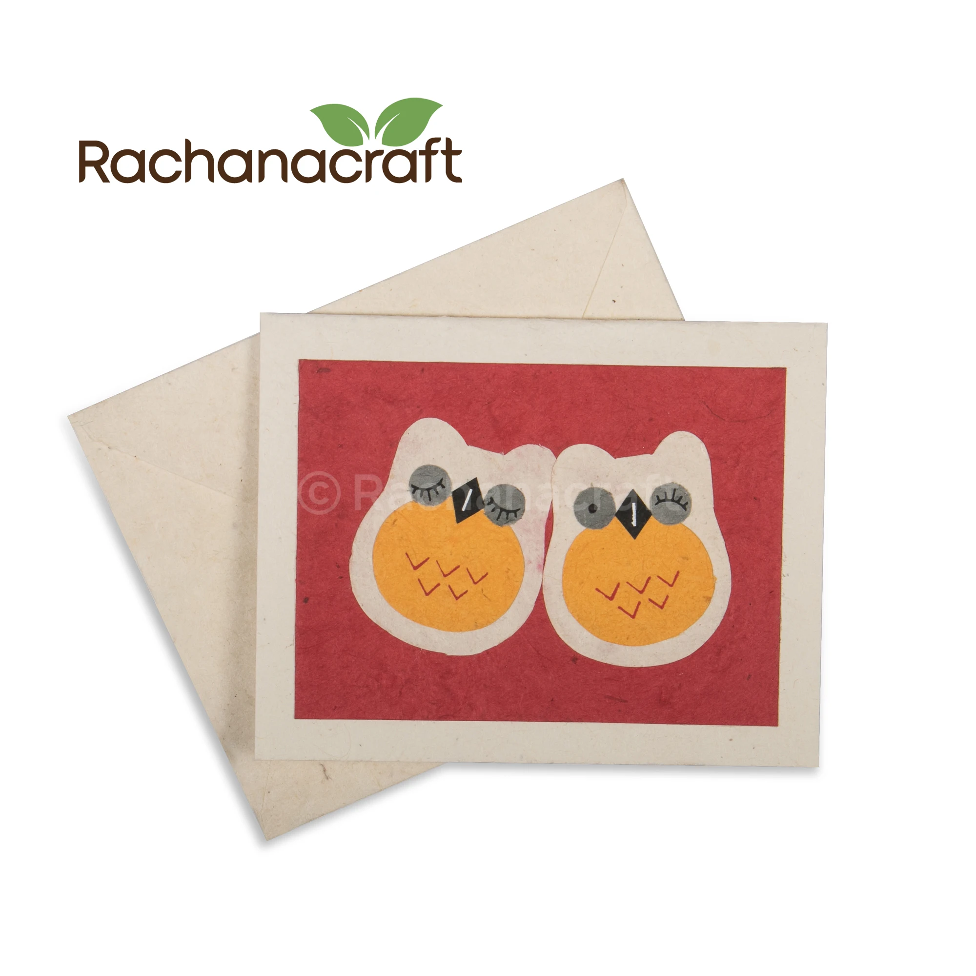 DIY Handmade Lokta Paper Festival Greeting Gift Card for Christmas, Holiday Made in Nepal Wholesale Supplies