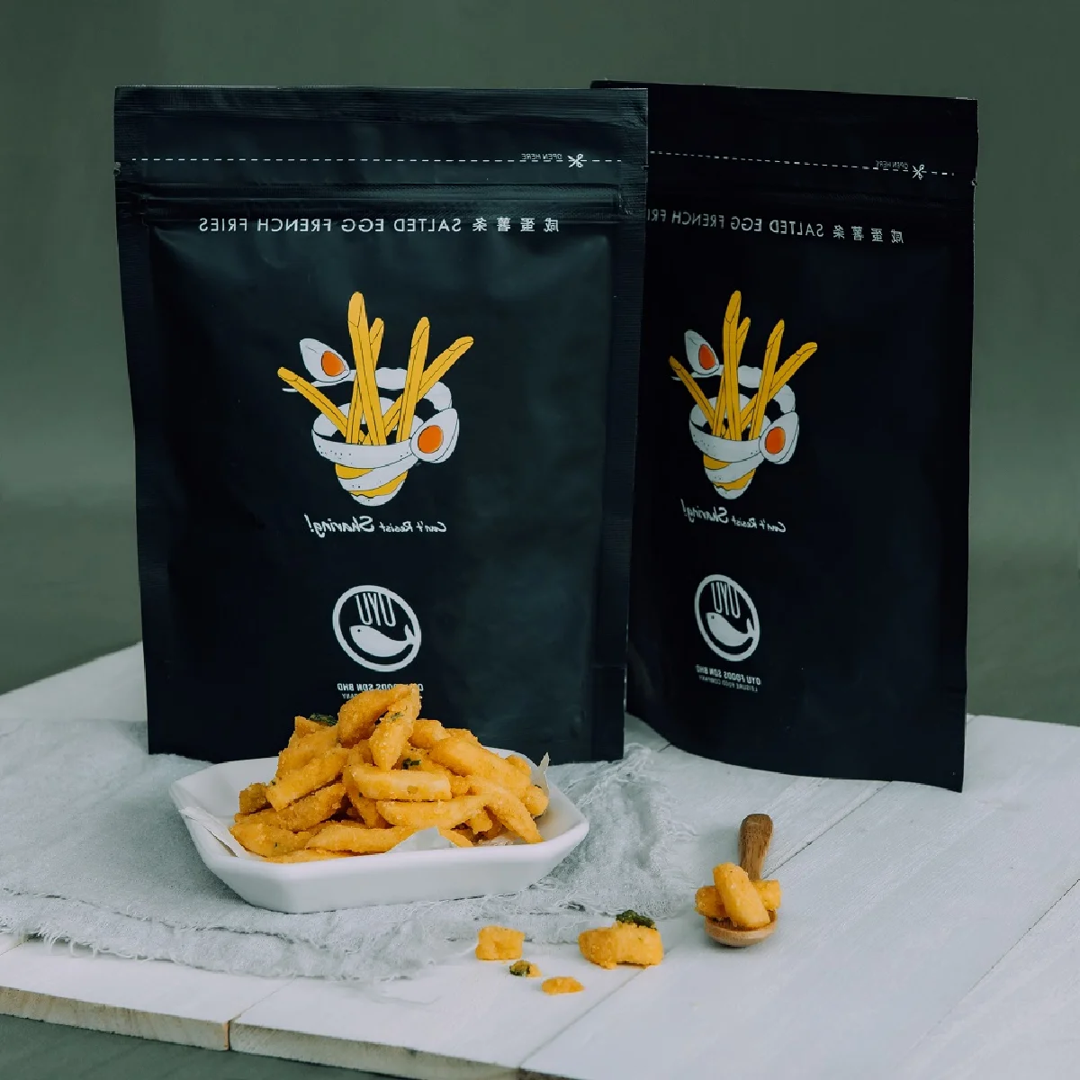 
All Age Malaysia Origin Hard Texture 150g Salted Egg Flavor Shelf Life 12 Months French Fries 