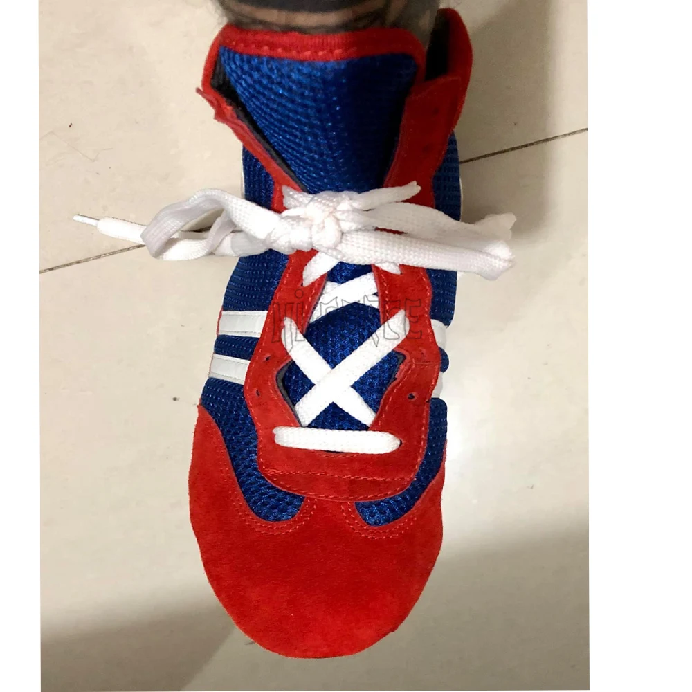 Custom made Wrestling Shoes Sambo Fighting Boots Professional Sambo Shoes Leather