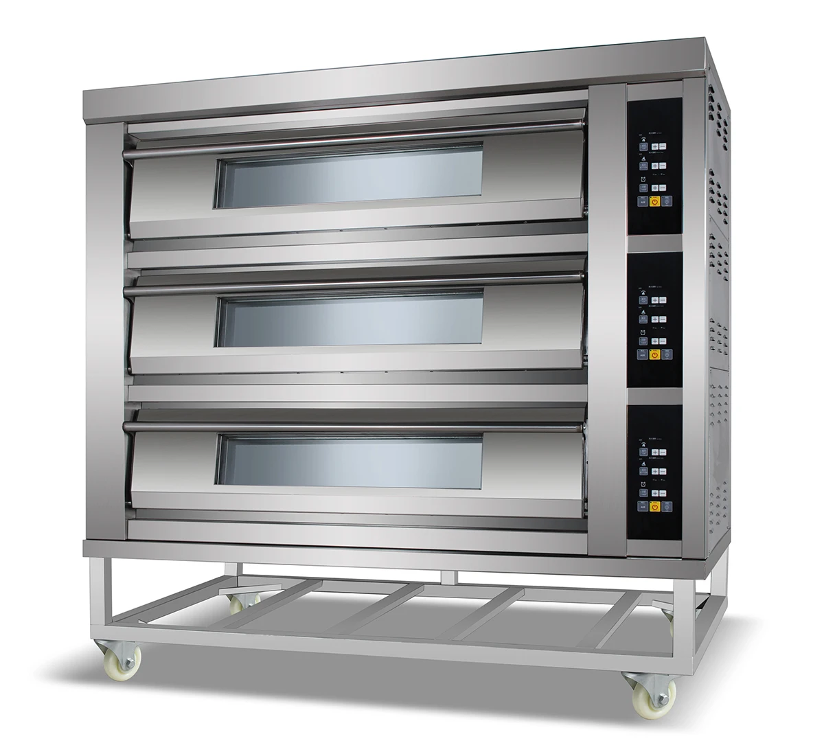 
3 deck Bakery Oven,wholesale Fashion Type Big Glass Door Baking Shop Machines 3 layer electric bread baking deck oven for sale 