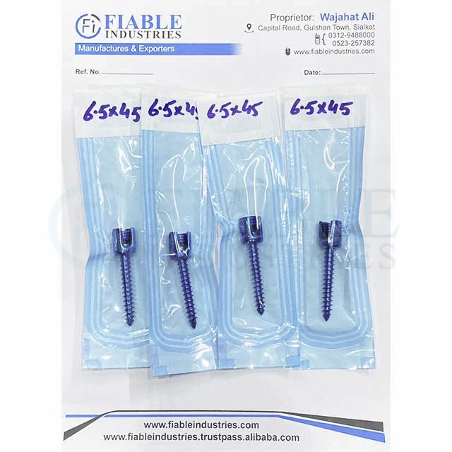 Ортопедический имплантат Для Фиксации Позвоночника/Винт Для Фиксации Позвоночника 6,4/самонарезающие/ортопедические инструменты