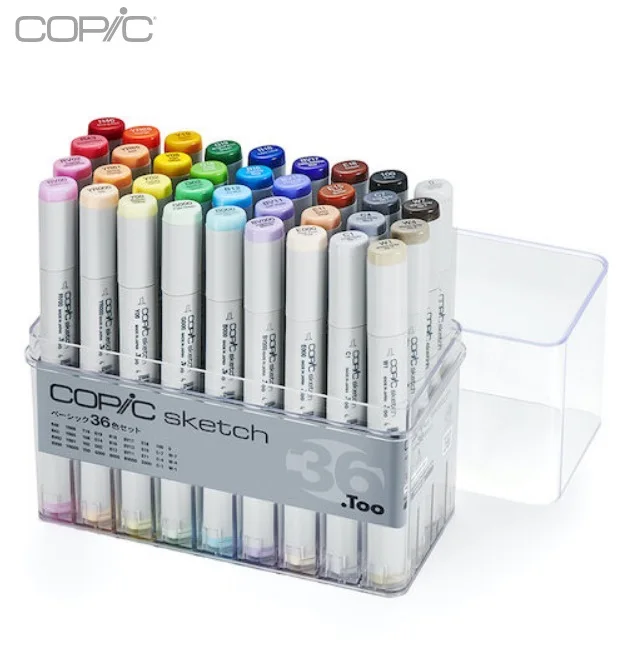 Professional Quality Alcohol-based Copic Color Marker Pen with Dual Brush Colors Set