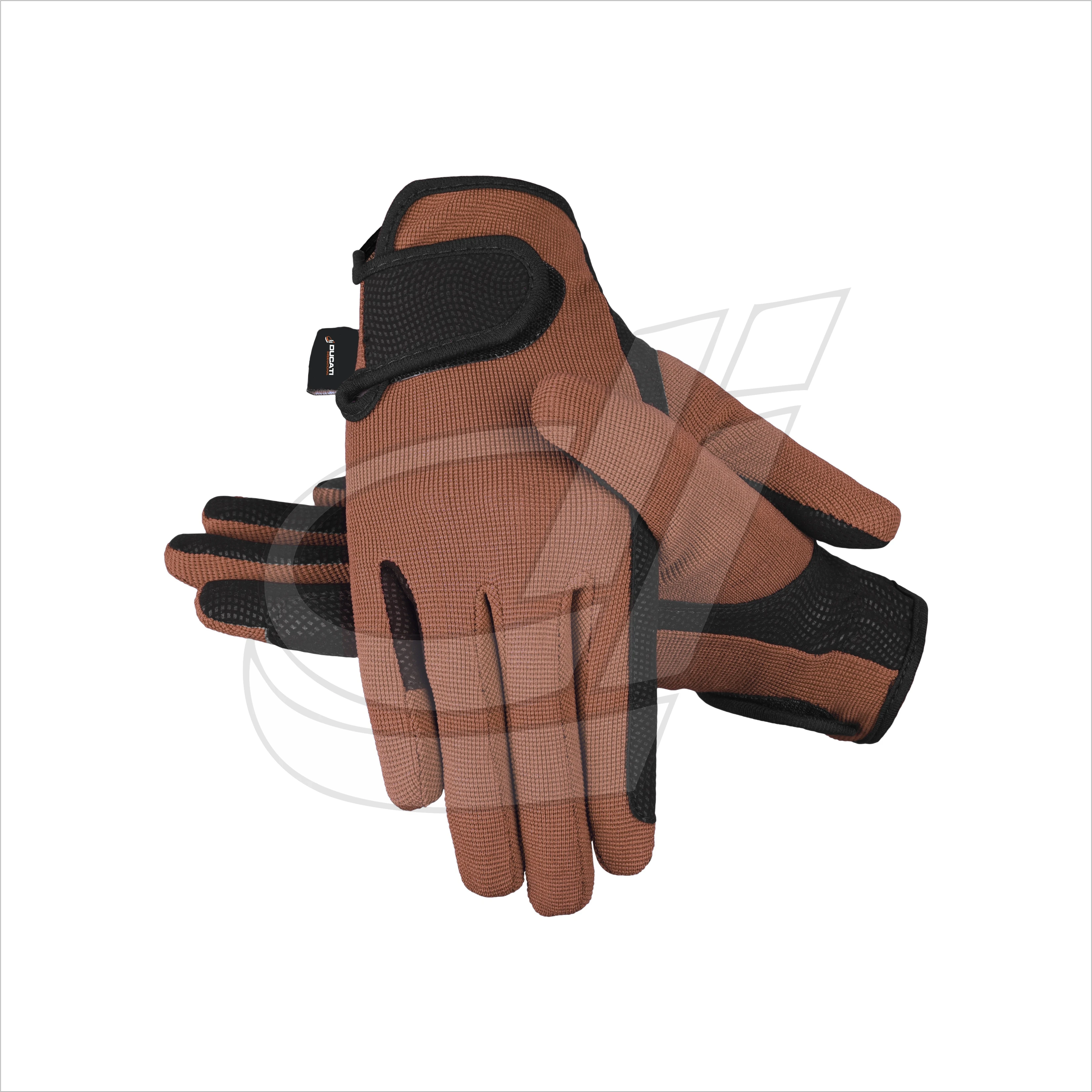 Mashfa Ladies Women Horse Riding Gloves Cotton Dublin Track Fabric Shires Gloves Leather Equestrian Gloves