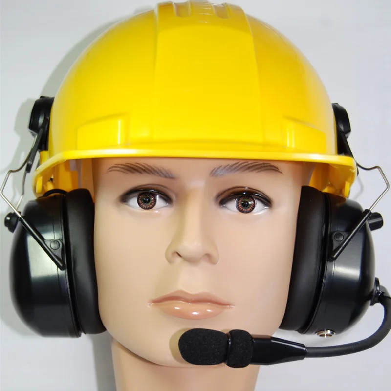 
Noise canceling Ear Muff headset for 2-way radio 