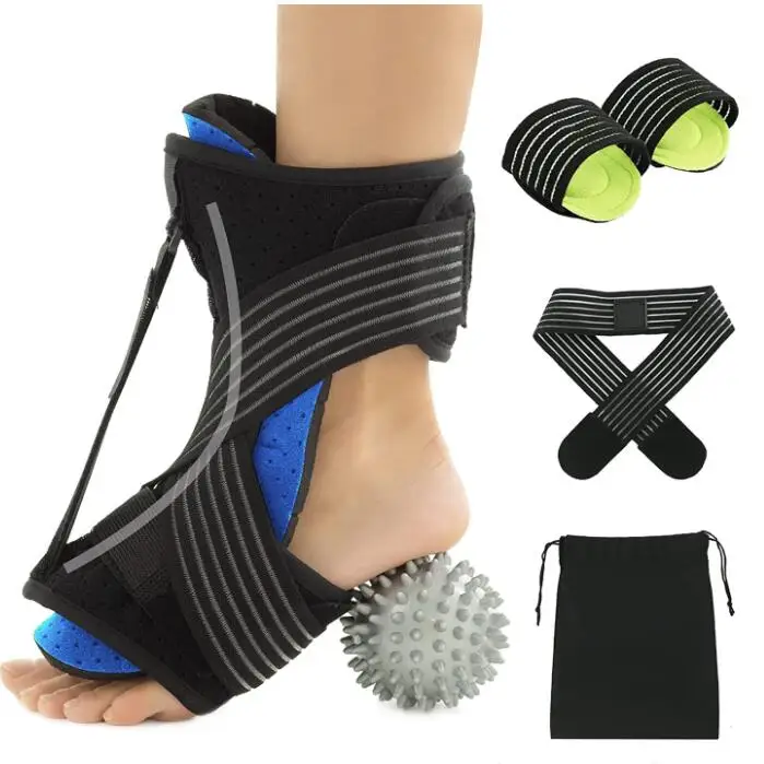 Foot Orthosis Corrective Foot Drop Adjustable Ankle Foot Orthosis Set with Massage Ball