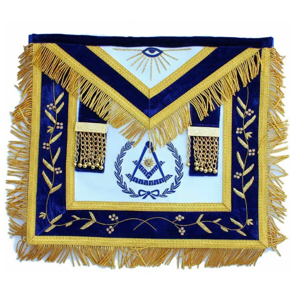MASONIC GRAND LODGE PAST MASTER APRON WITH CHAIN COLLAR PURPLE 2 Masonic Regalia, Aprons, Collars, Cuffs, Jewels,