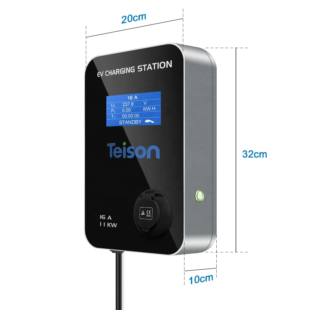  Умное зарядное устройство Teison wallbox домашняя зарядная станция для электромобилей 11 кВт 380
