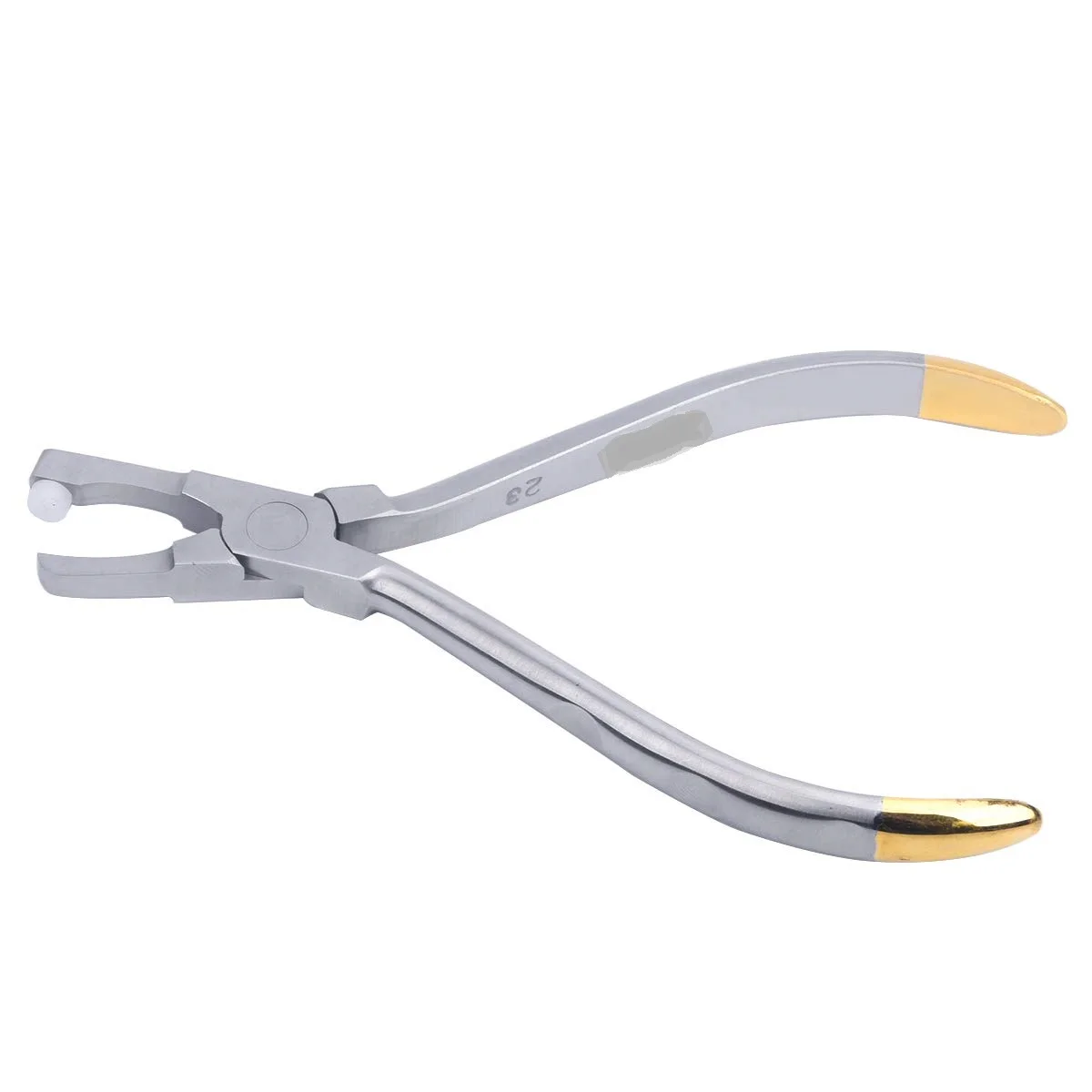 Dental Orthodontic Molar Band Remover Pliers Dental Posterior Teeth Bands Remover Teflon Button with Gold Plated Handle