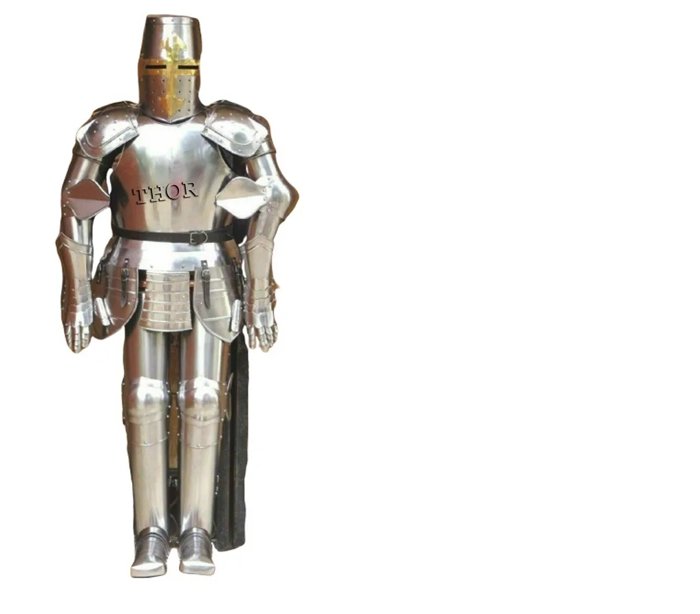 ARMOR MEDIEVAL WEARABLE KNIGHT CRUSADER FULL SUIT OF ARMOR COLLECTIBLE COSTUME