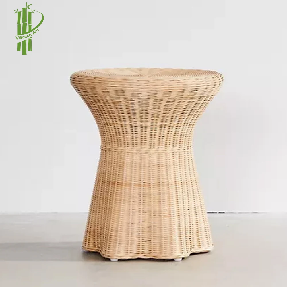 Rattan Side Table Handmade Wholesale Handicraft Supplier In Vietnam