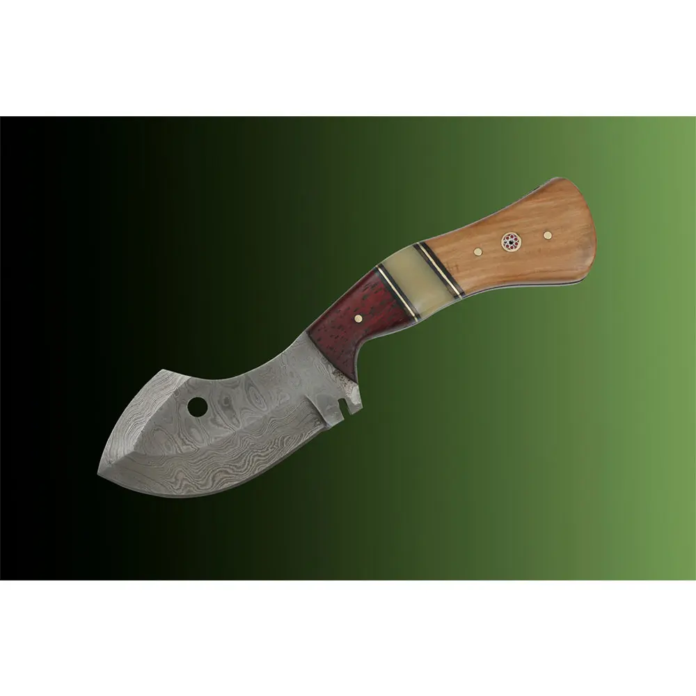 Ножи из дамасской стали с логотипом на заказ охотничий нож углеродистой