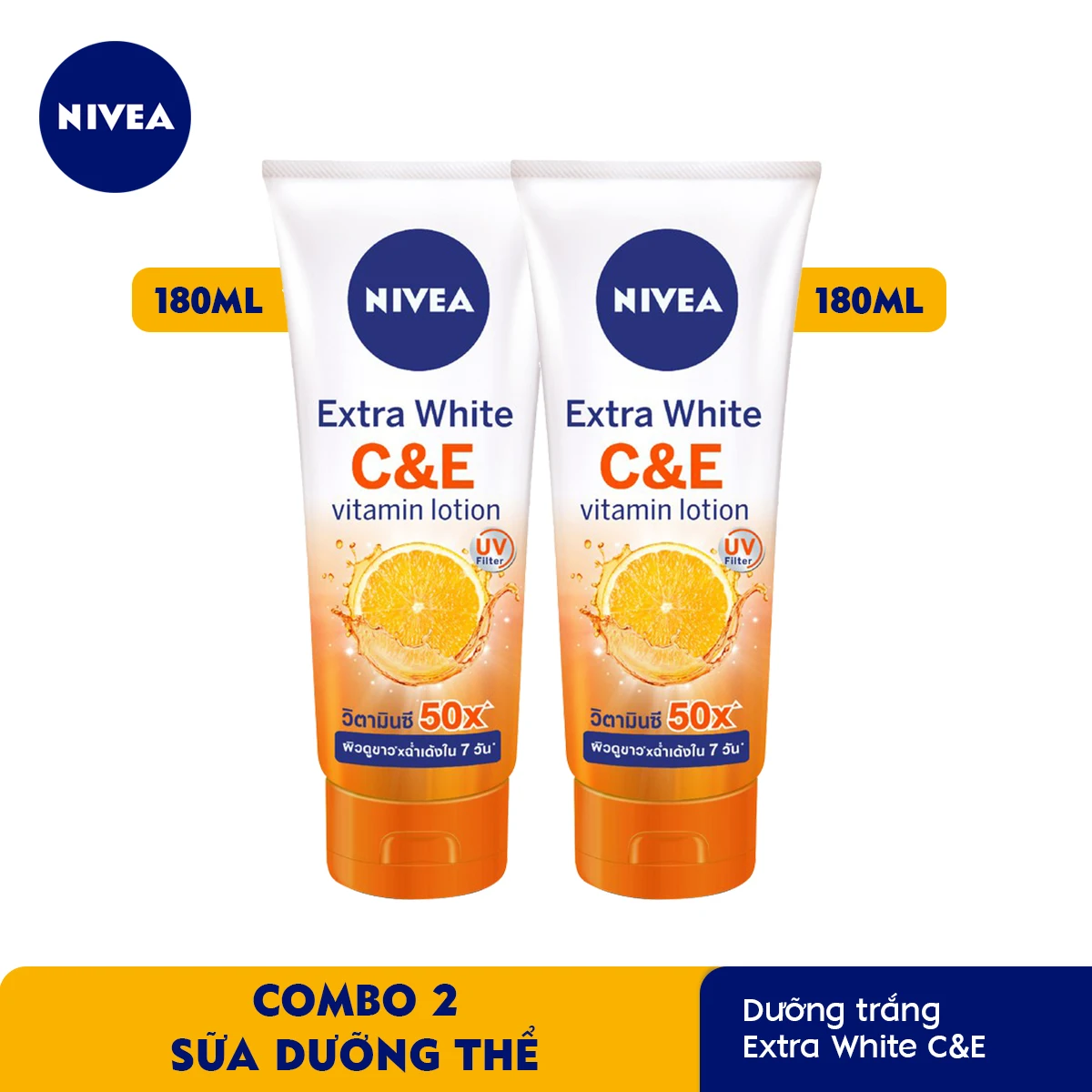 Best Price nivea C&E VITAMIN LOTION whitening bo.dy lo.tion 180ML x 24pcs