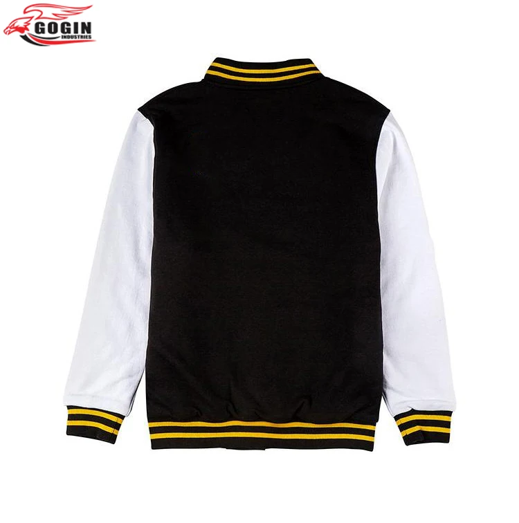 2022 New Design White Sleeves Color Body baseball Winter jacket
