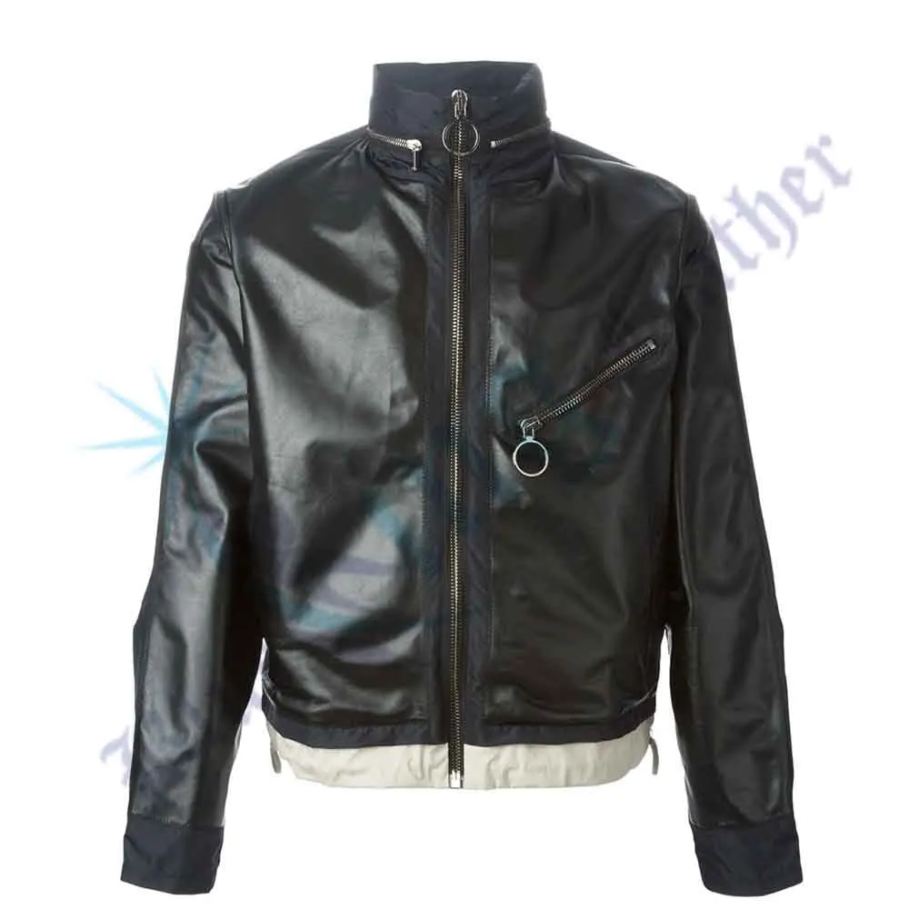 2016 Red Washing/Wax Lamb Napa Leather Jacket