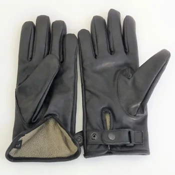 Custom Best Selling High Quality Winter Men Deerskin Leather Gloves Soft Fashion Velvet Black Custom Best Selling High Quality W
