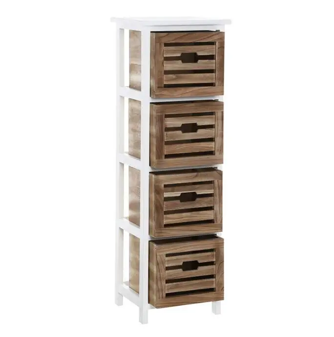 4 Drawers Wooden Living Room Bedroom Storage Cabinet
