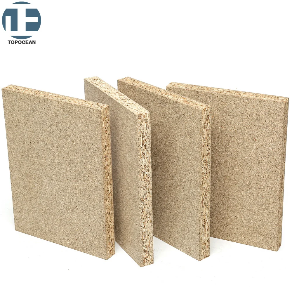 TOPOCEAN P1 CARB  4*8ft 1220*2440mm 15mm thicknesss Laminated Particle Board Mfc Board Mdf Flakeboards chip board for sale