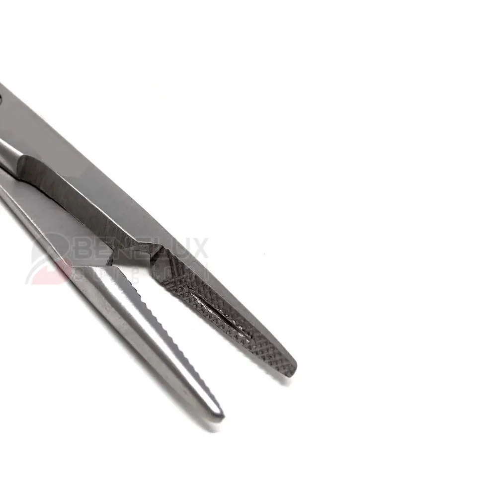 Высококачественный игольчатый держатель TC Olsen Hegar 5 дюйма с вставками из карбида вольфрама и золотыми кольцами блокировкой