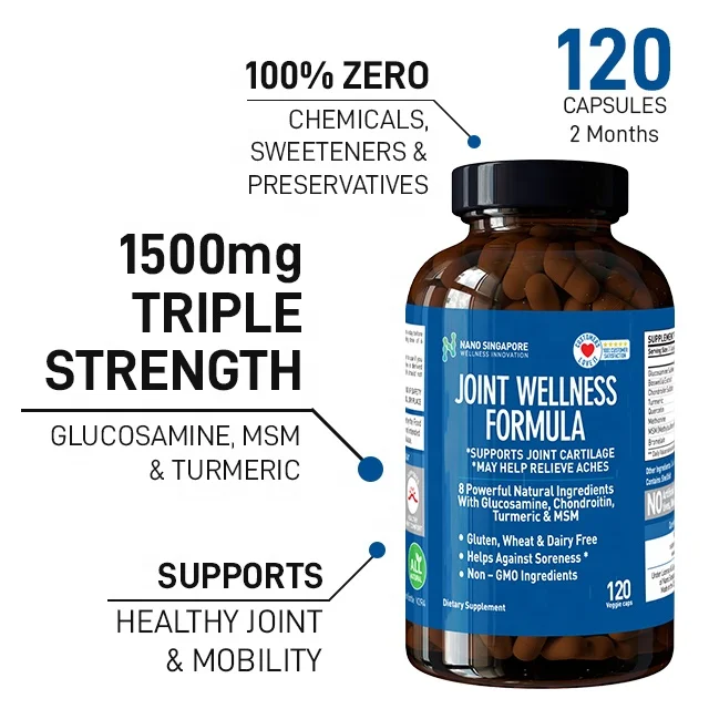 All Natural Healthcare Supplement Joint Supplement 1500mg Glucosamine Chondroitin Capsule