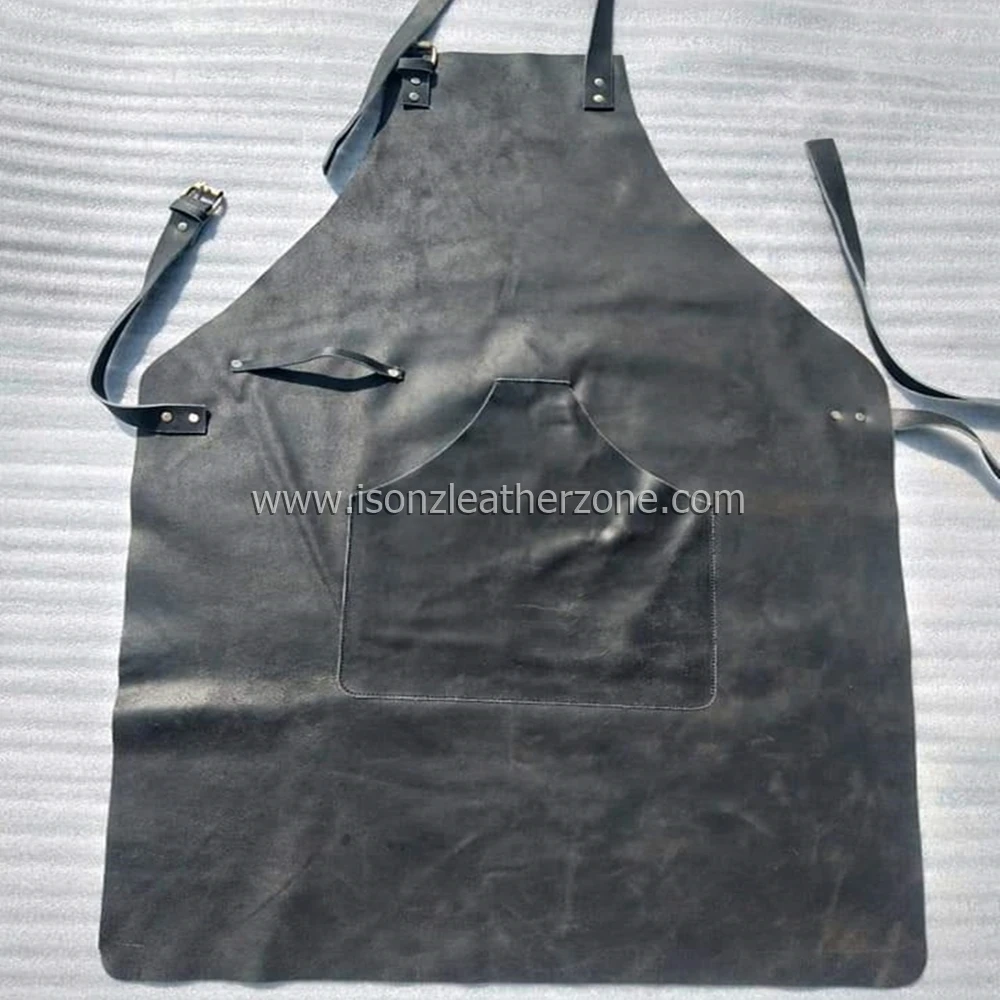Custom unisex vintage Genuine Leather Restaurant Coffee Barista Bartender Apron