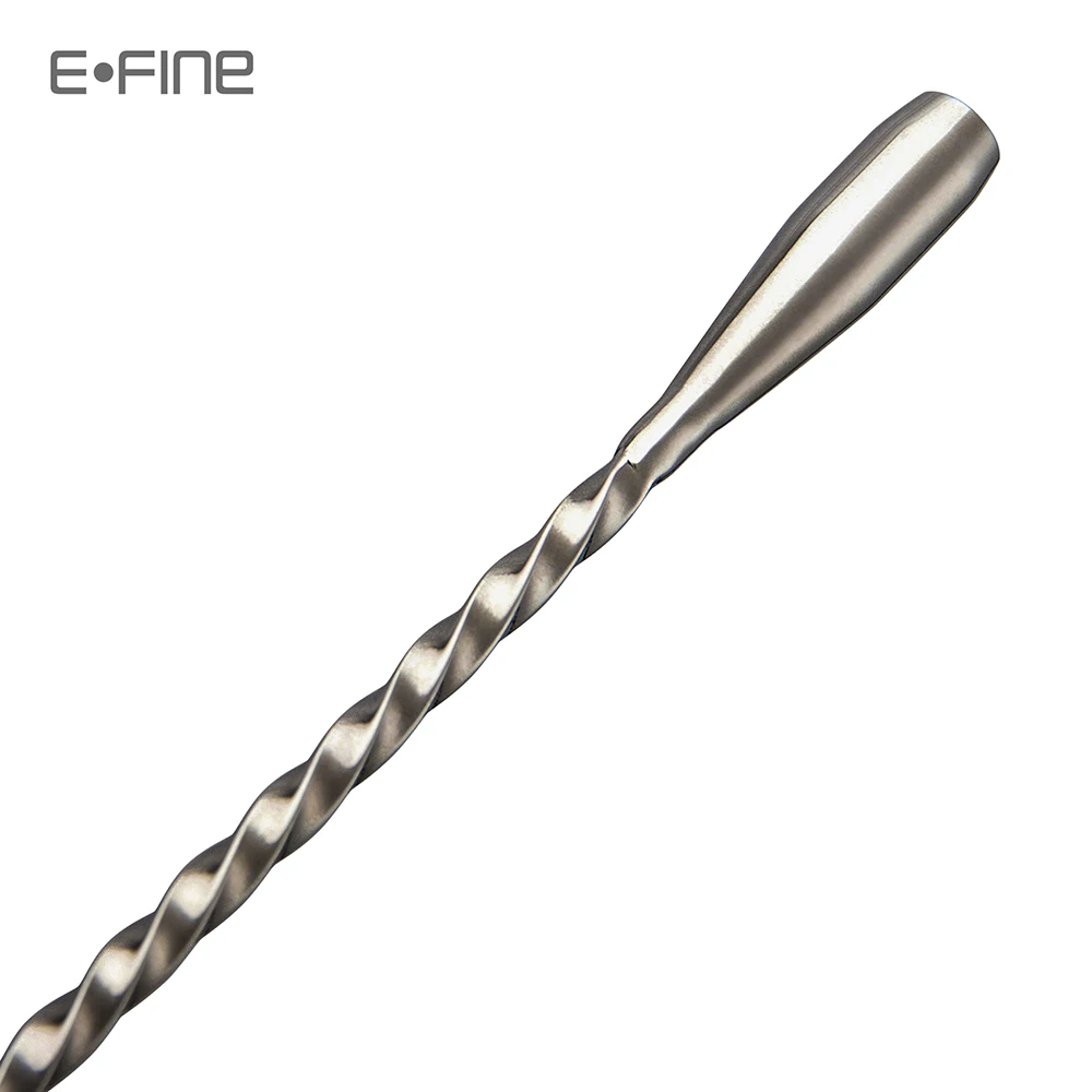 
EFINE Teardrop Bar Spoon Long Stainless Steel Black Copper Cocktail Stirring Mixing Spoon 