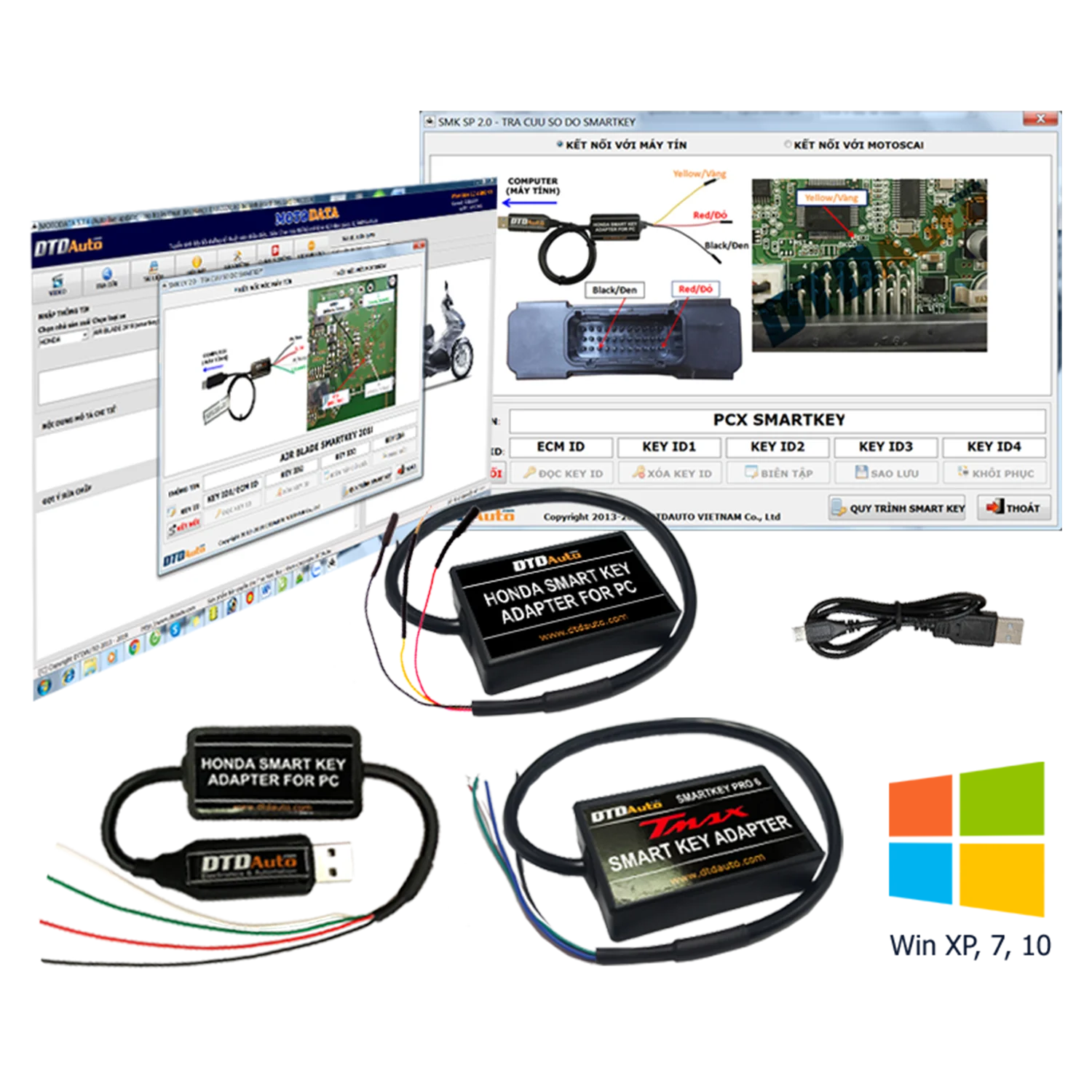 SMARTKEY PRO 7 - PC MOTORBIKE SMARTKEY PROFESSIONAL PROGRAMMER Scan scooter Lost all keys