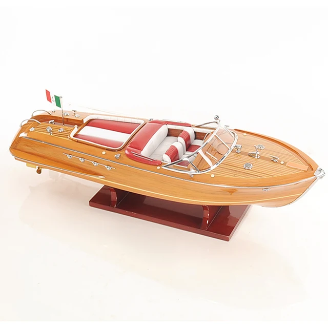 Wooden Tall Ship Model High Quality - Riva Aquarama Medium L60 cm -  Nautical Handcrafts Home And Office Decor