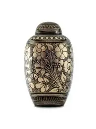 100% латунь урны для кремации человеческого зола контейнер банка урна загибания современная простая печать от ИНДИЙСКОГО Производителя